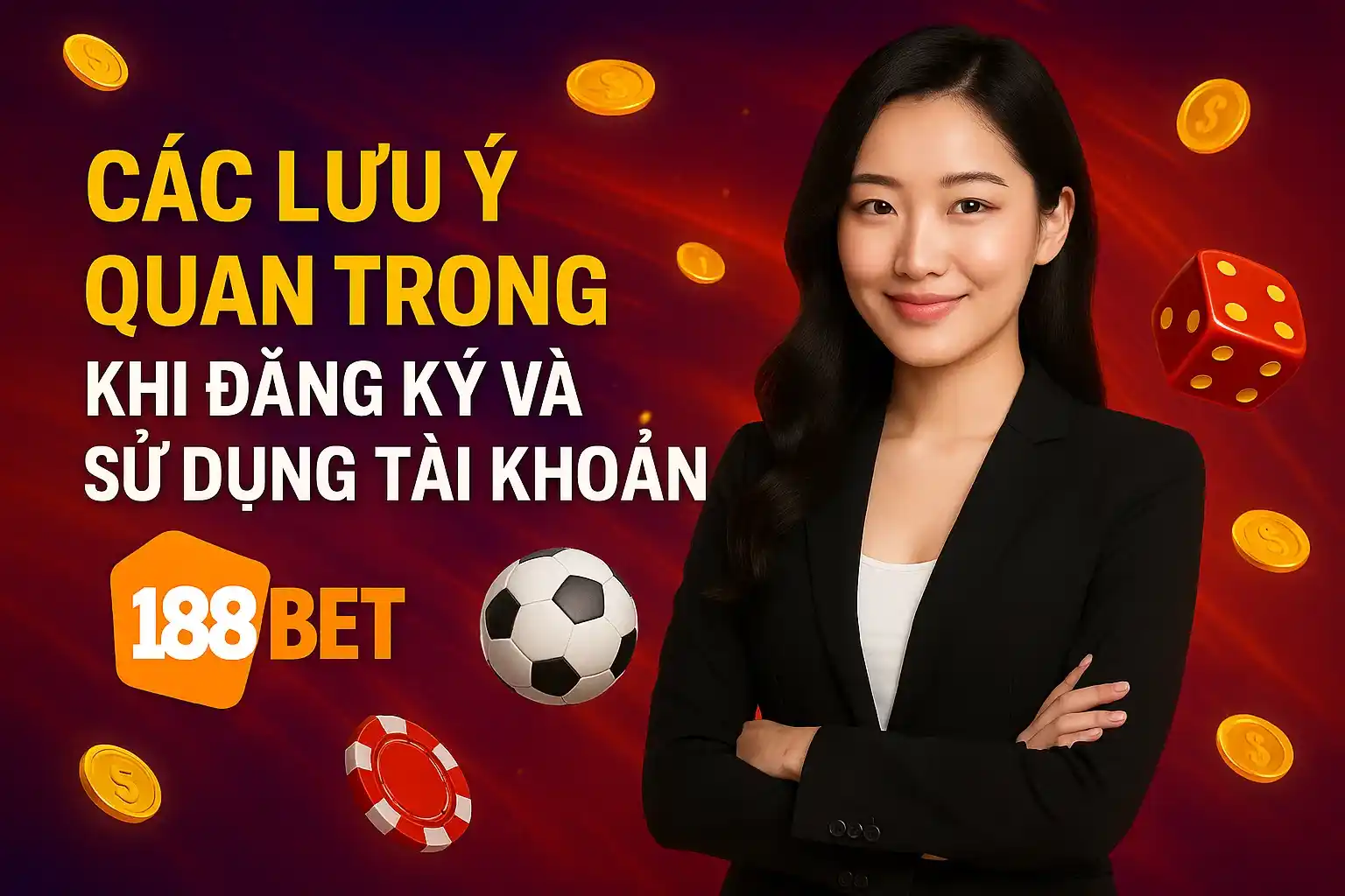 lưu ý quan trọng khi đăng ký tài khoản 188bet